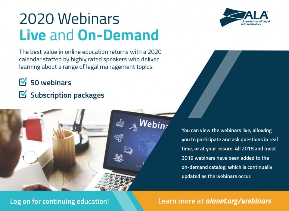 ALA Upcoming Webinars