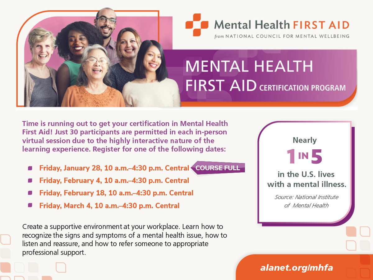 Mental Health First Aid Certification Program