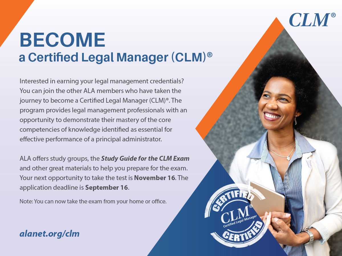 Become a Certified Legal Manager