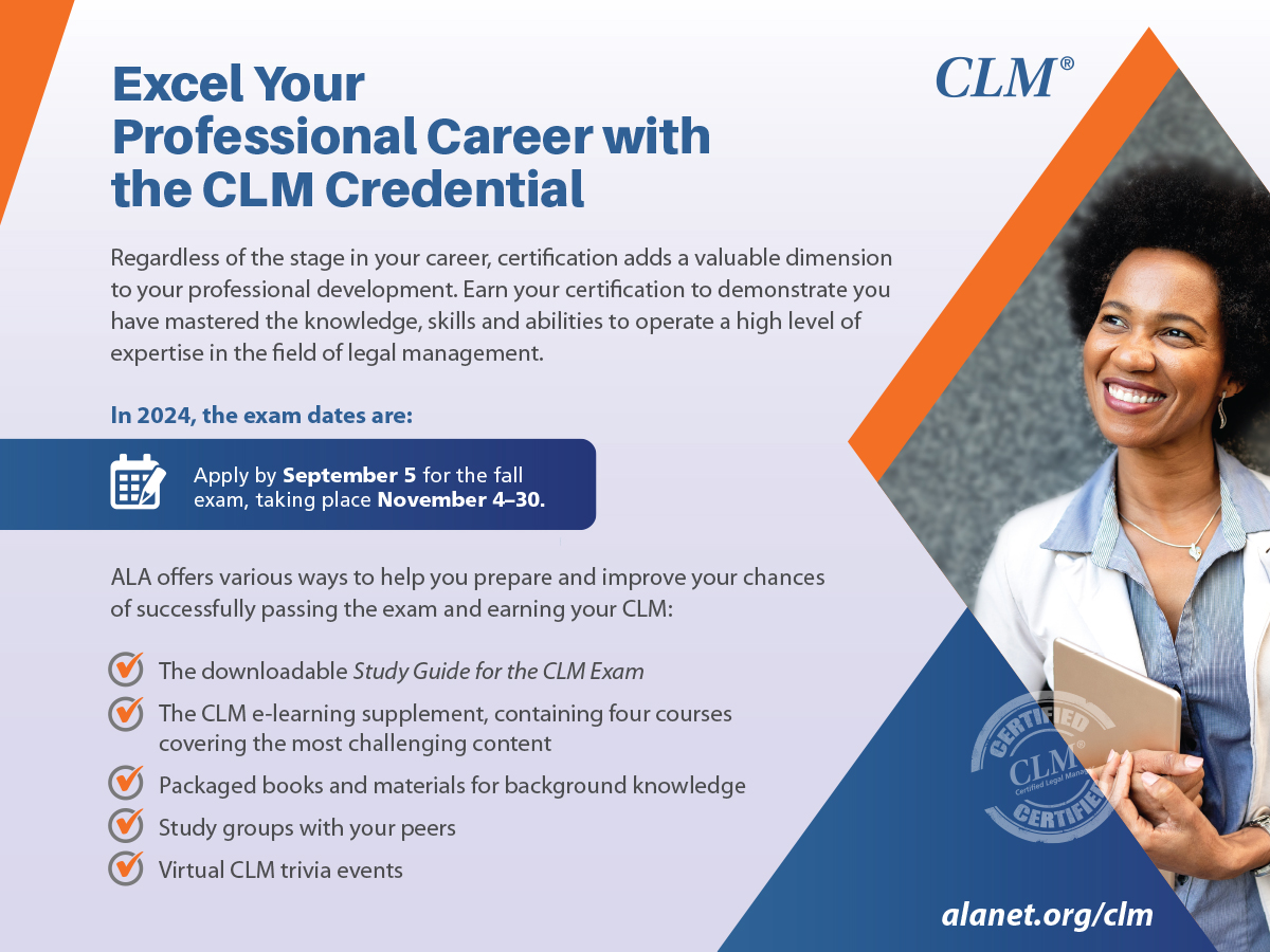 ALA's Certified Legal Manager