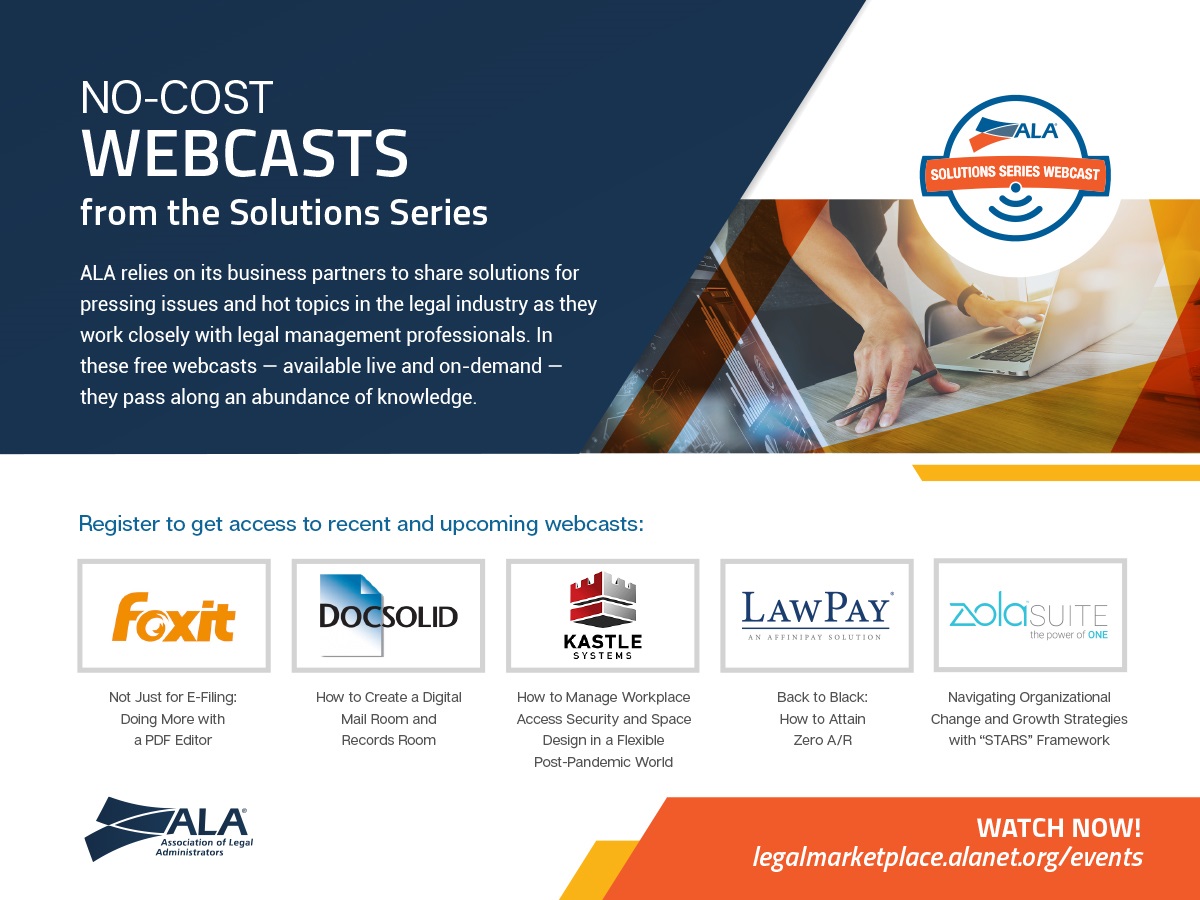 ALA Solutions Series Webcasts