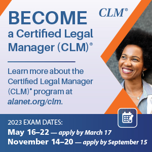 Certified Legal Manager