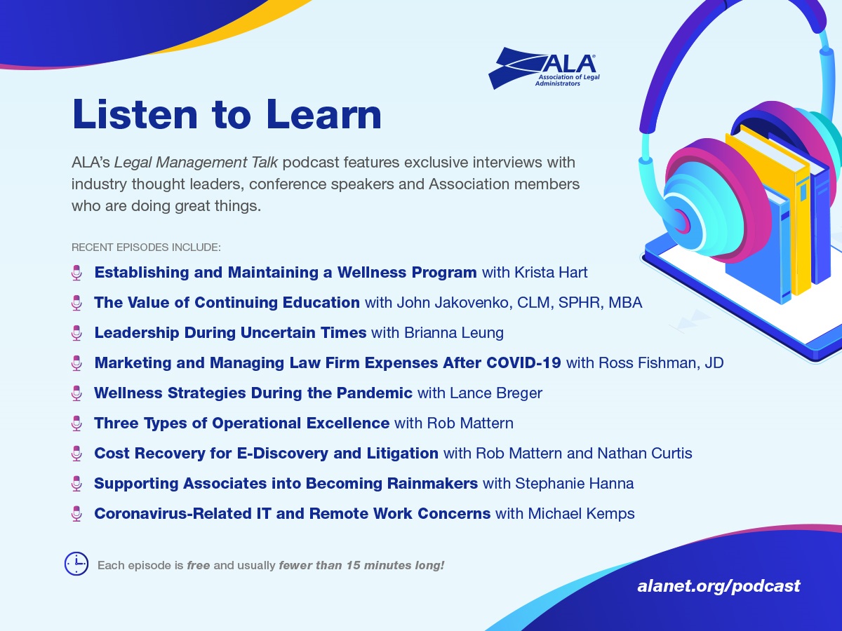 ALA Legal Management Talk Podcasts