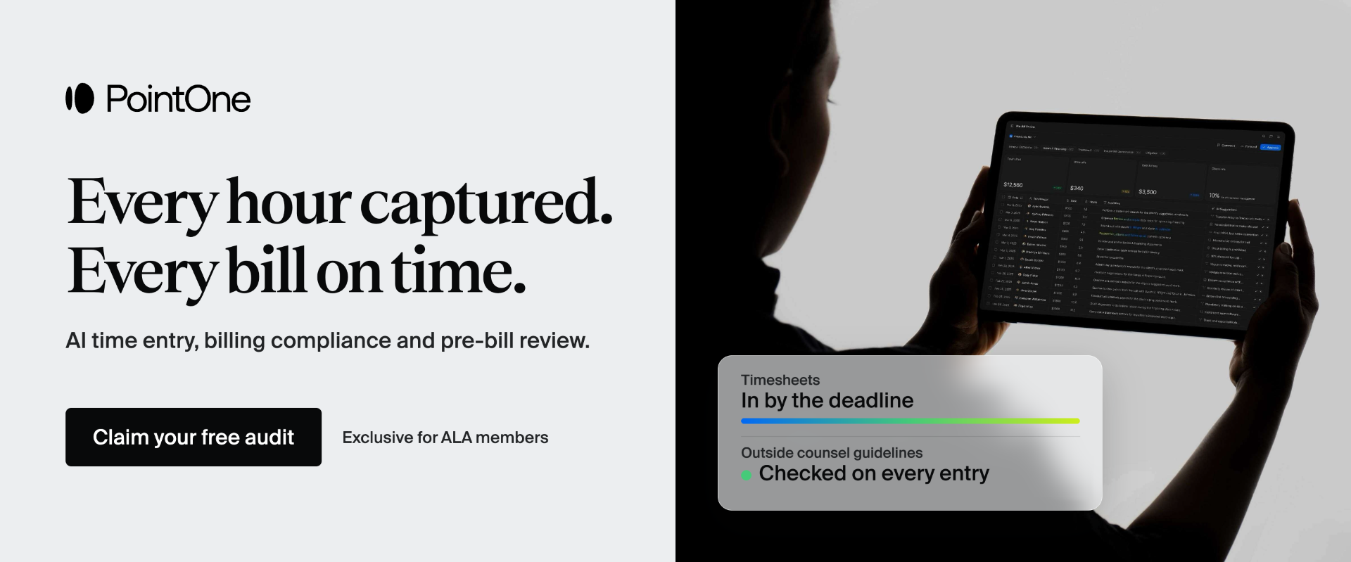 PointOne Every hour captured. Every bill on time.