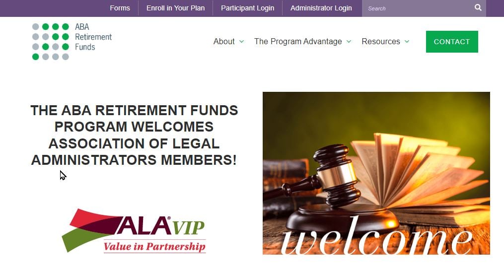 ABA Retirement Fund website