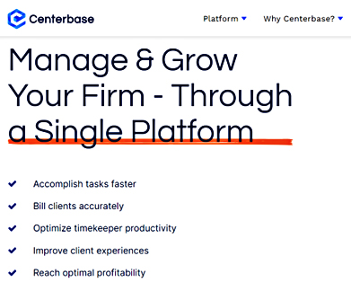 Centerbase website
