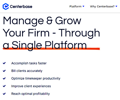 Centerbase website