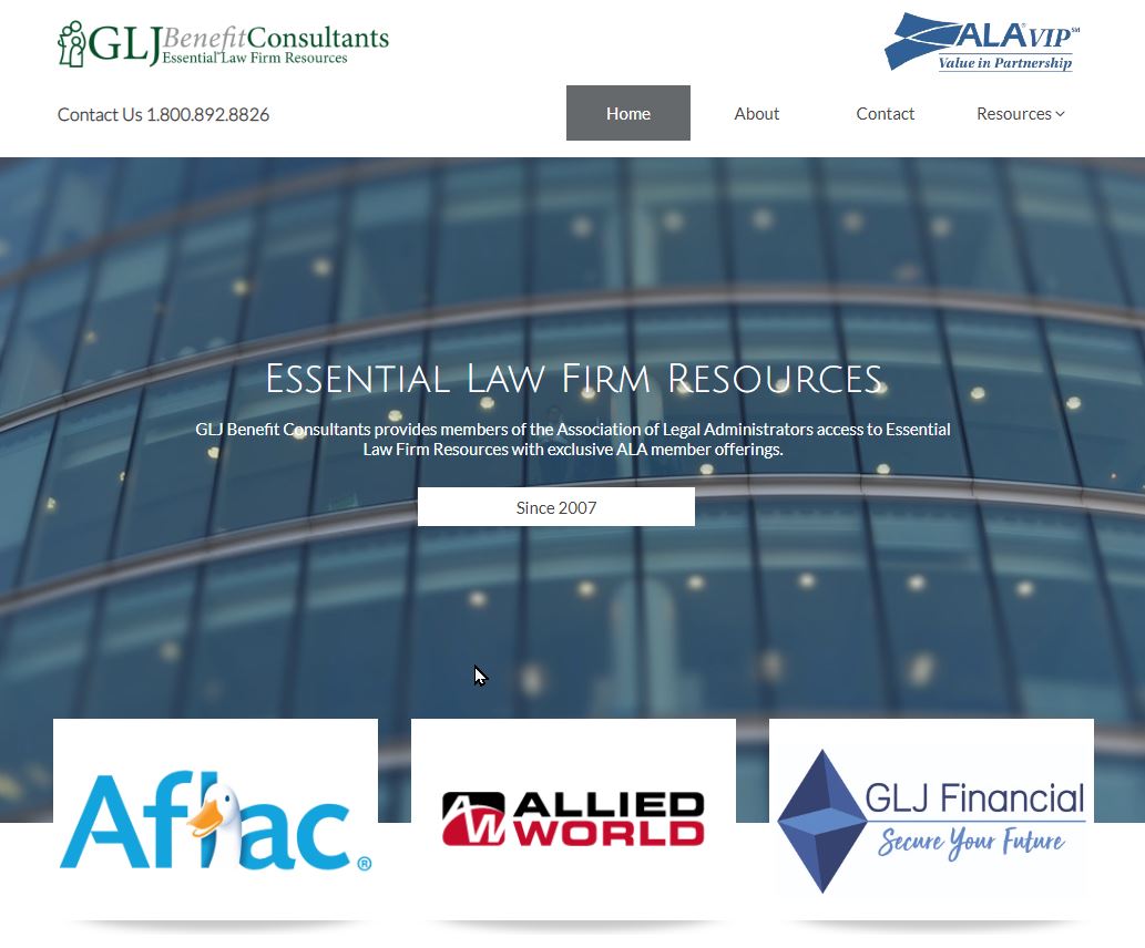 GLJ Benefit Consultants website