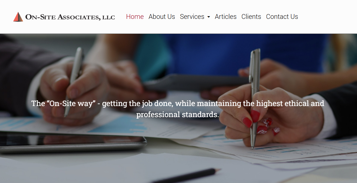 On-Site Associates website