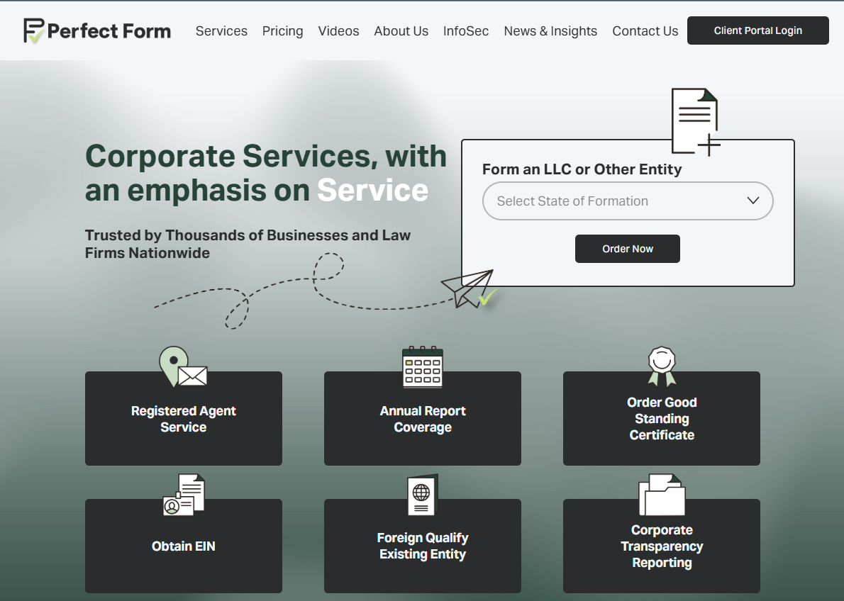 Perfect Form website