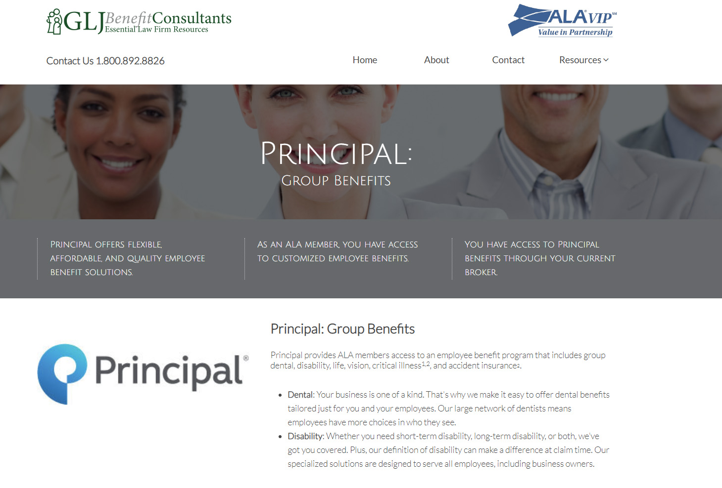 Principal website