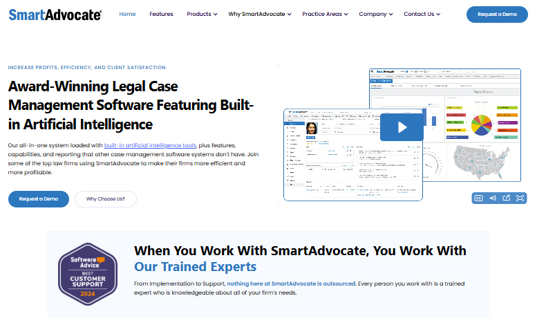 SmartAdvocate website
