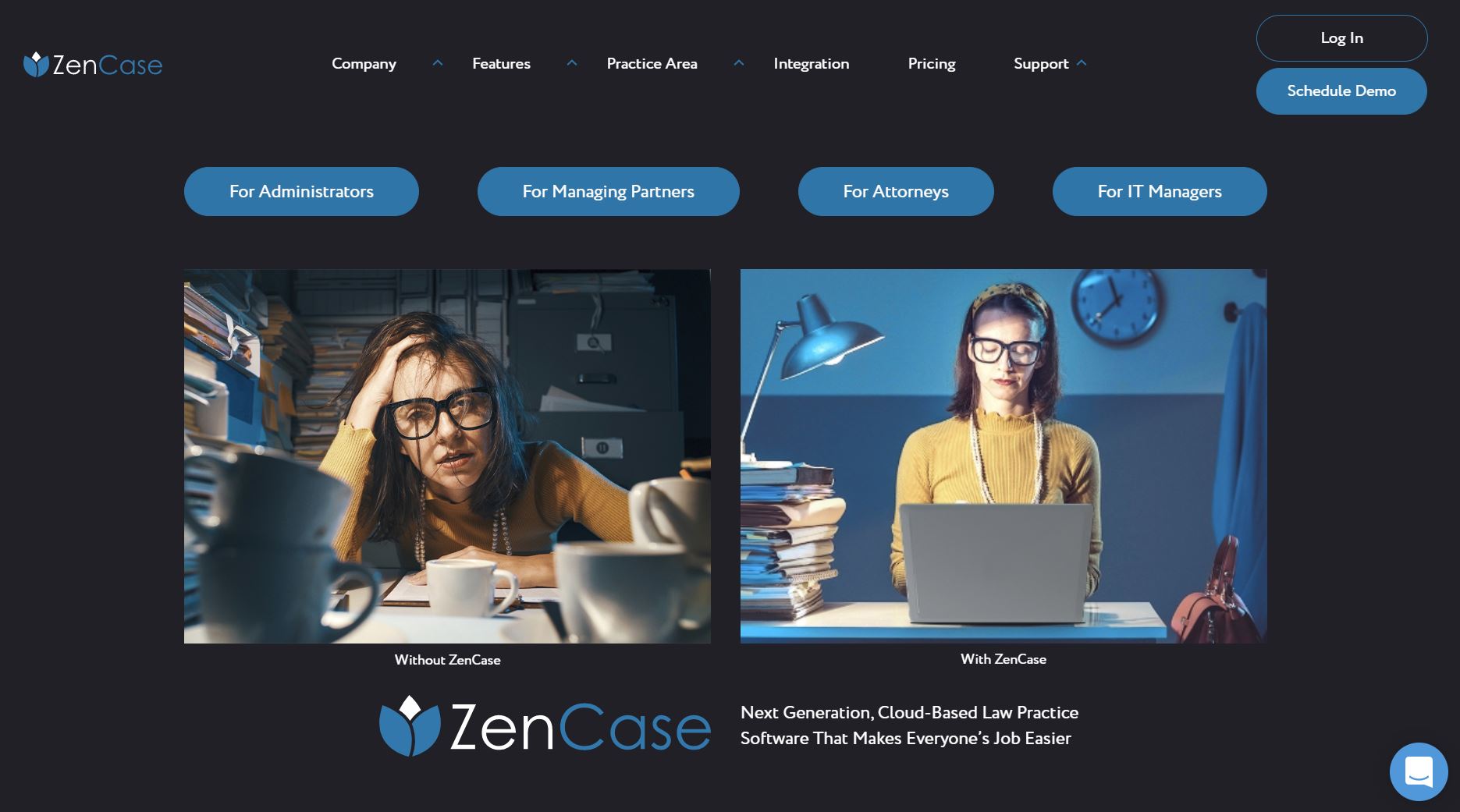 ZenCase website